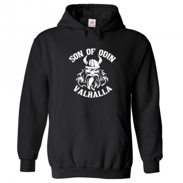Son Of Odin Valhalla Unisex Kids and Adults Pullover Hoodie for Mythological TV Show Lovers									 									 																		 									 																		 									 									